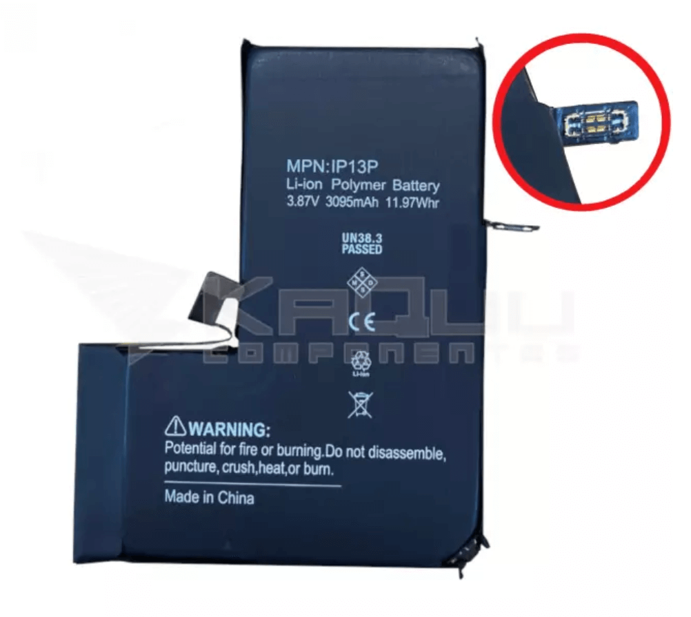 BATERIA 3095MAH PARA IPHONE 13 PRO A2483 CRACK SIN MENSAJE