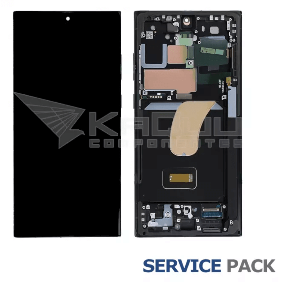 PANTALLA LCD SAMSUNG GALAXY S23 ULTRA S918B MARCO GRAFITO GH82-30466E GH82-30465E SERVICE PACK