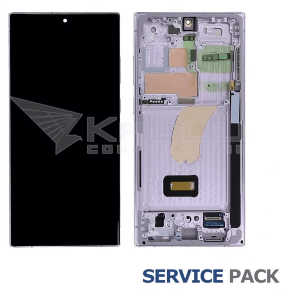 PANTALLA LCD SAMSUNG GALAXY S23 ULTRA S918B MARCO LAVANDA GH82-30466D GH82-30465D SERVICE PACK